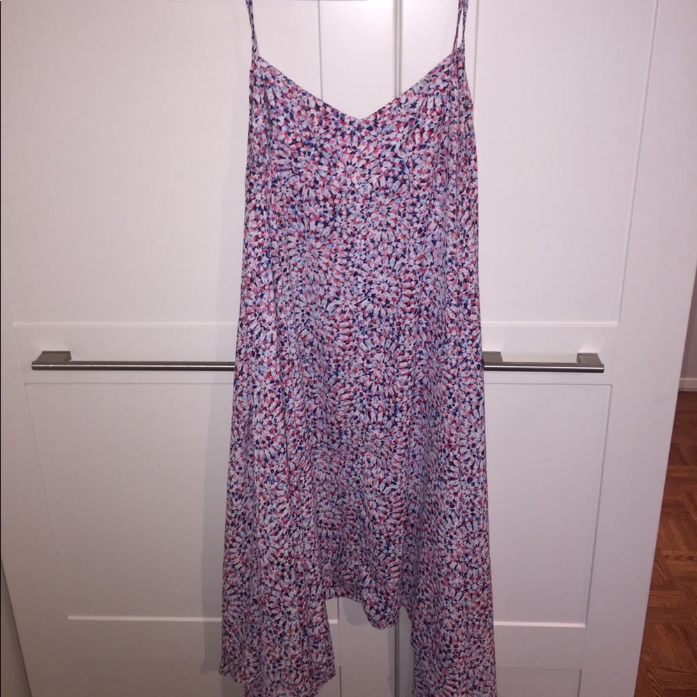 Nordstrom - strapless colorful waterfall dress